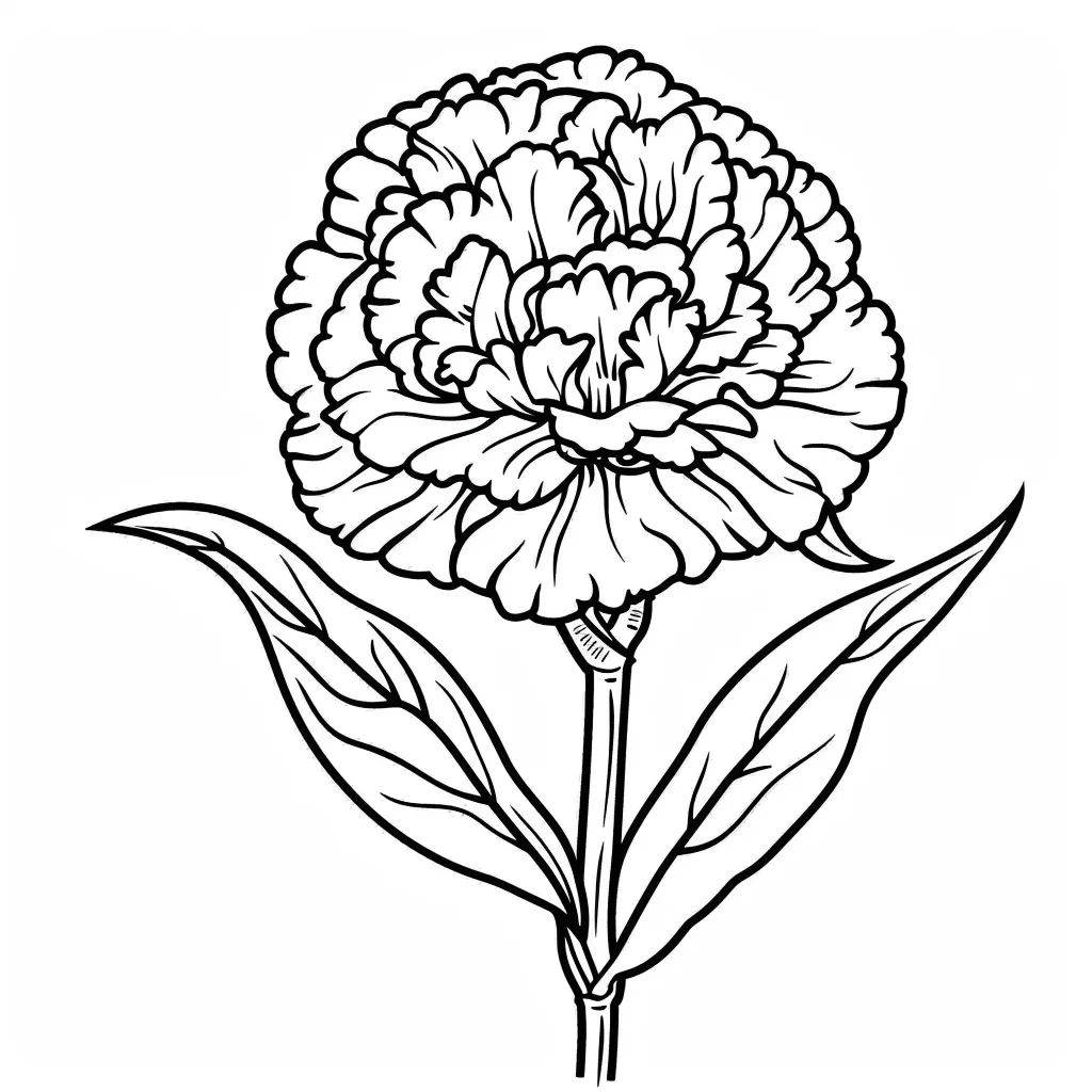 Dibujos para colorear e imprimir Carnation