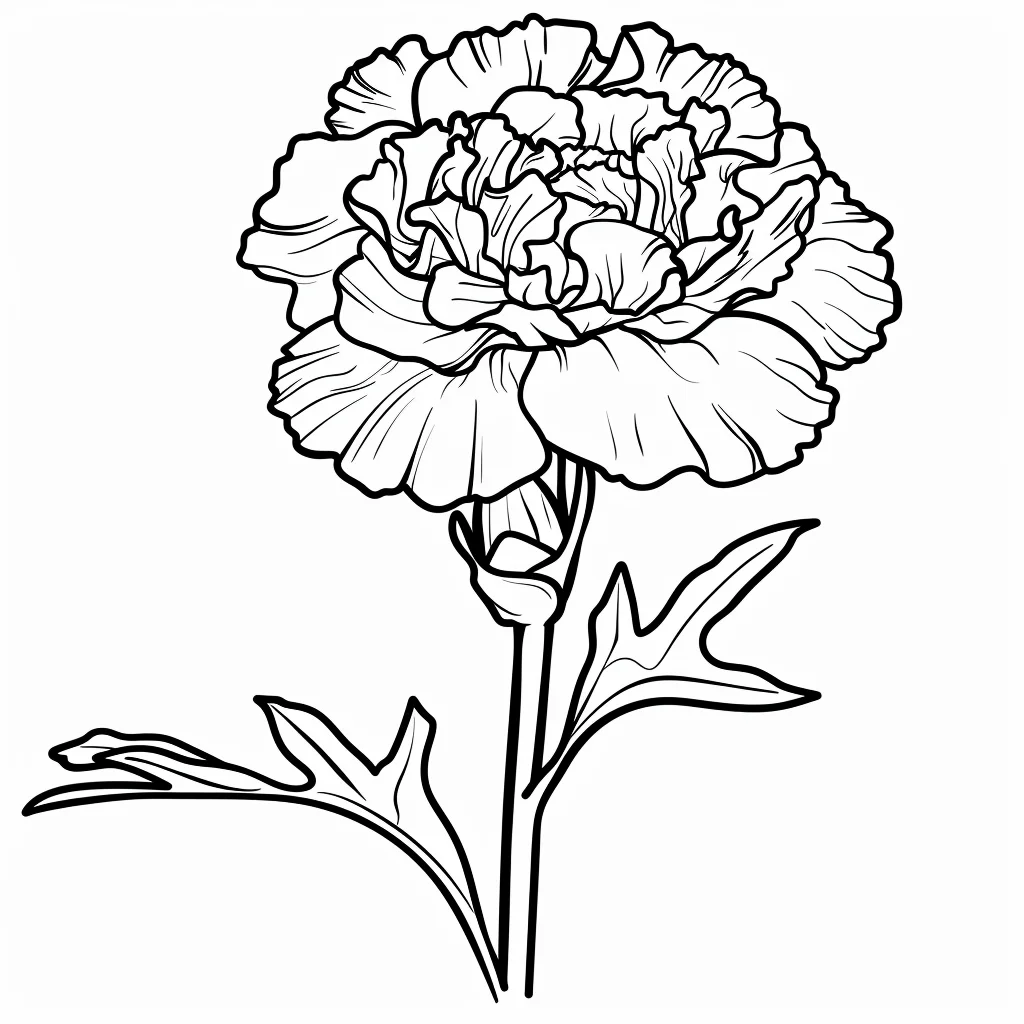 Dibujos para colorear e imprimir Carnation