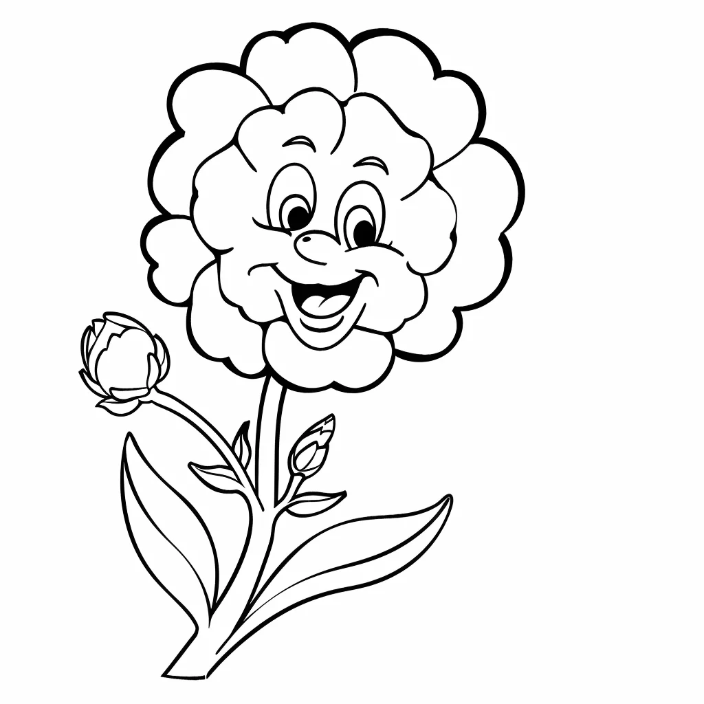 Dibujos para colorear e imprimir Carnation