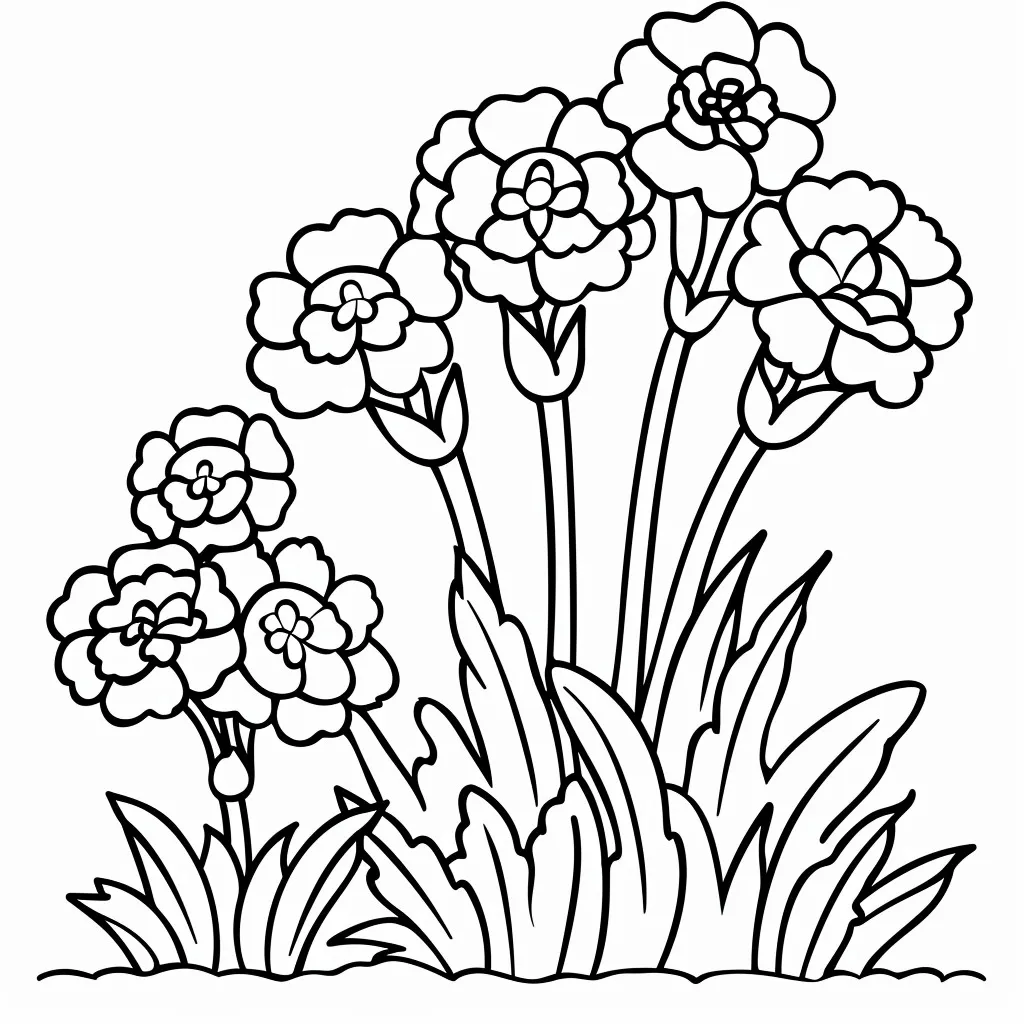 Dibujos para colorear e imprimir Carnation