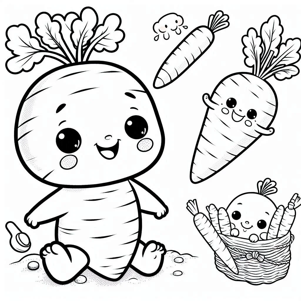 Dibujos para colorear e imprimir Carrot