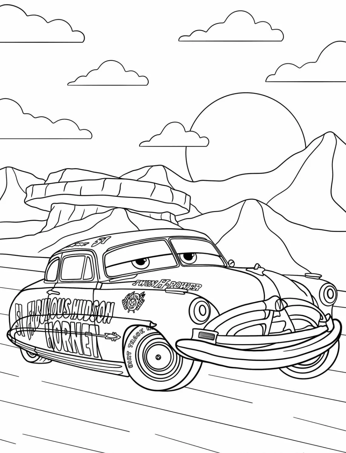 Dibujos para colorear e imprimir Cars