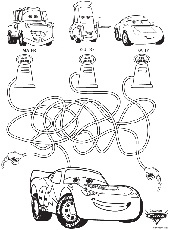 Dibujos para colorear e imprimir Cars