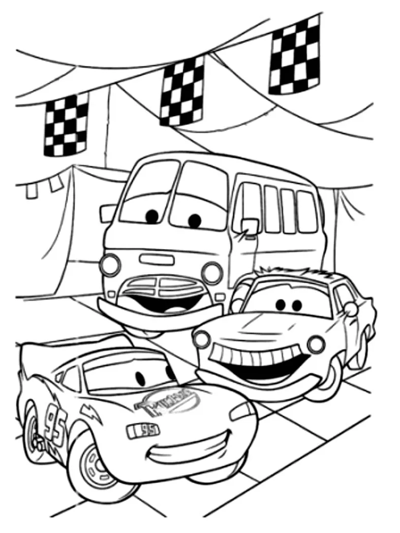 Dibujos para colorear e imprimir Cars