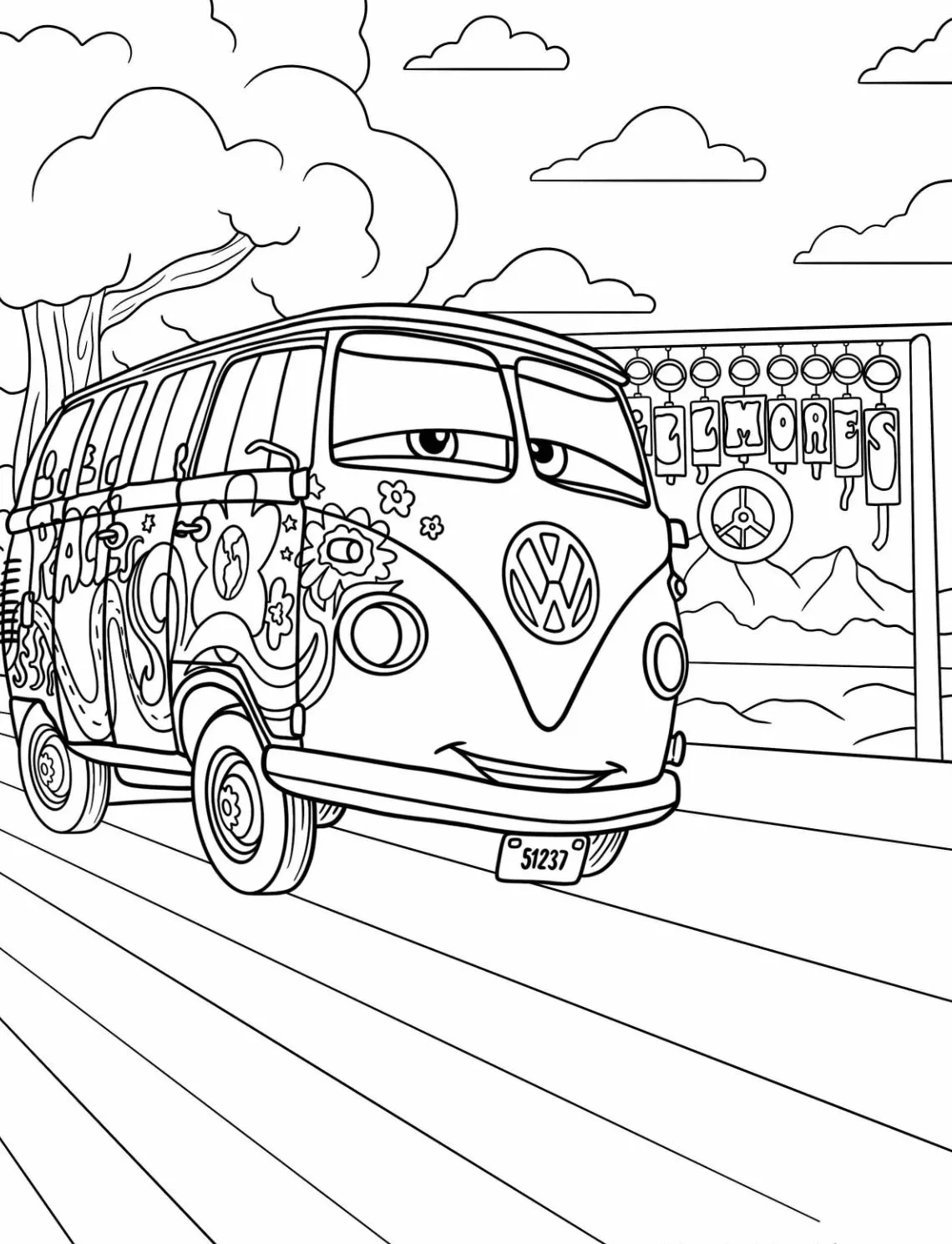 Dibujos para colorear e imprimir Cars