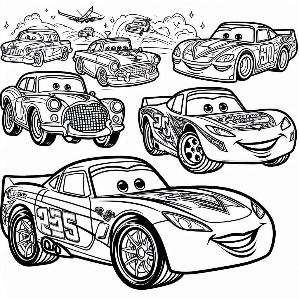 Dibujos para colorear e imprimir Cars