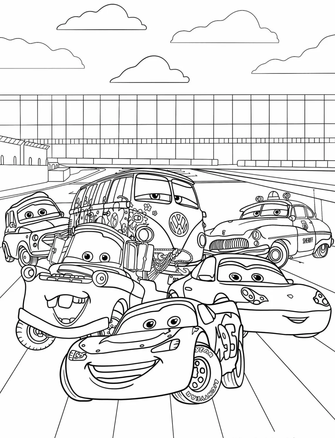 Dibujos para colorear e imprimir Cars