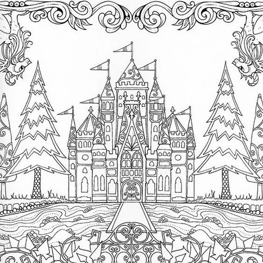 Dibujos para colorear e imprimir Castle