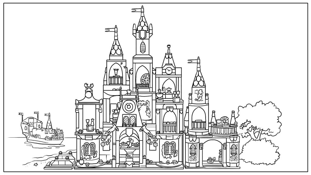 Dibujos para colorear e imprimir Castle