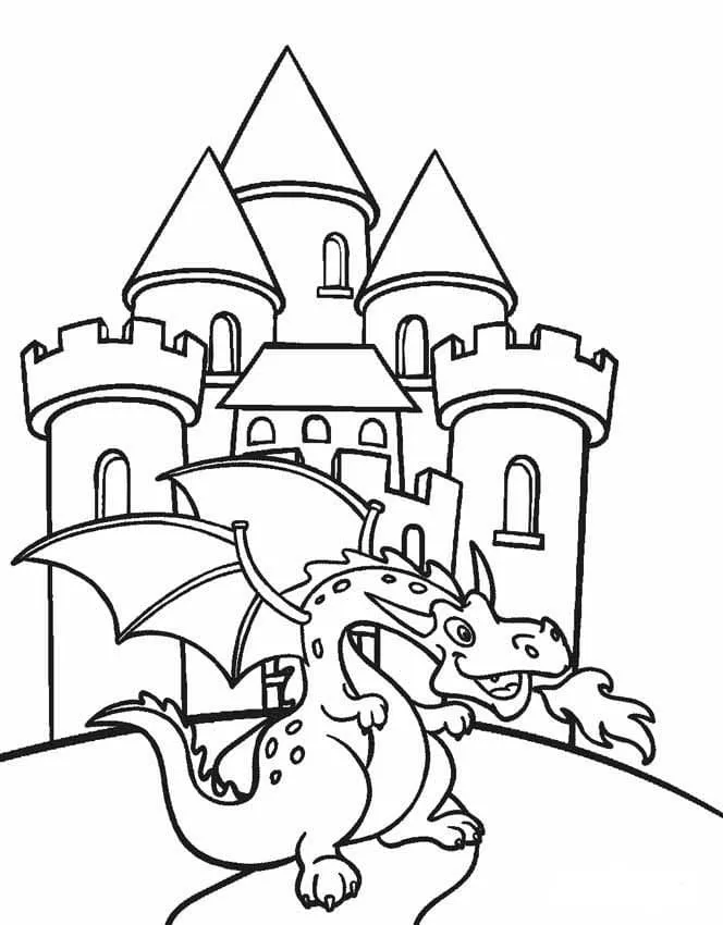 Dibujos para colorear e imprimir Castle