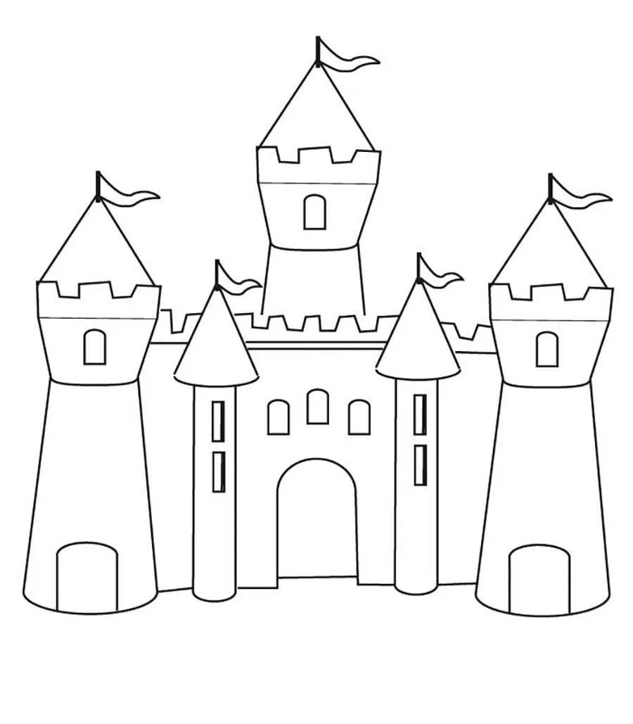 Dibujos para colorear e imprimir Castle