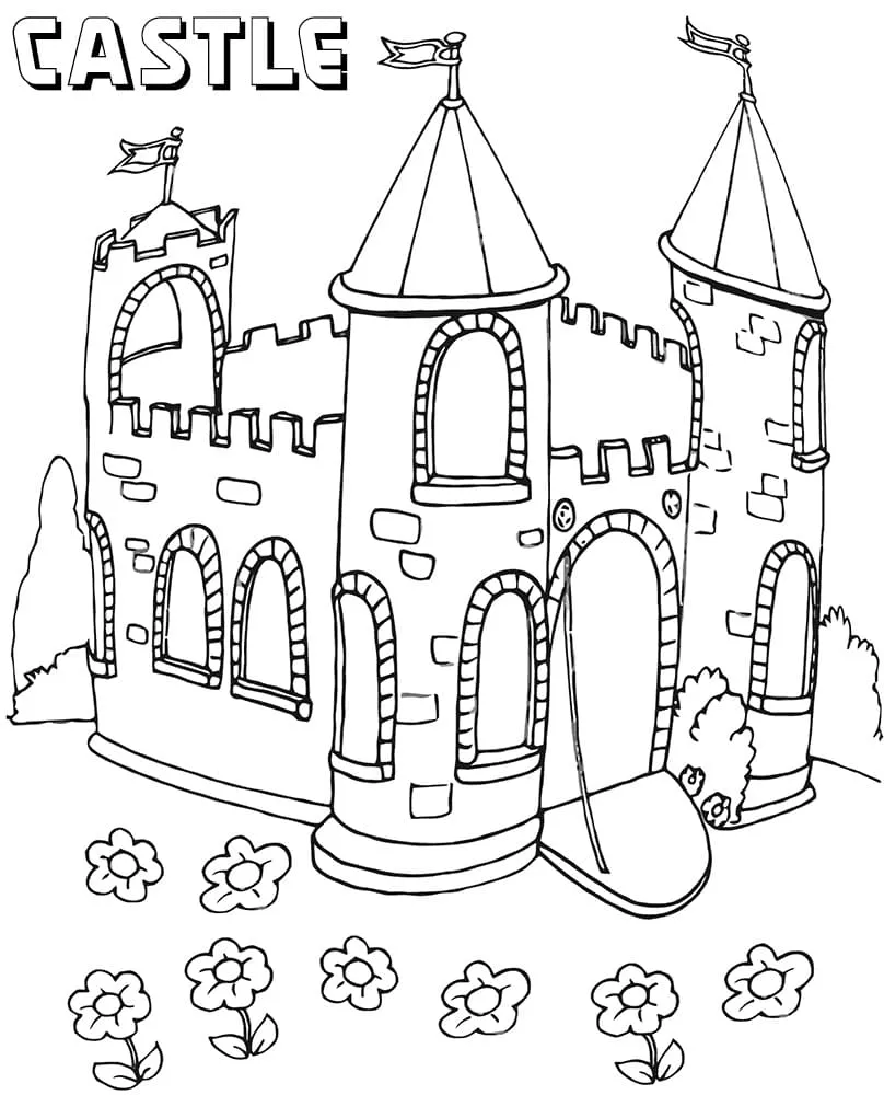 Dibujos para colorear e imprimir Castle