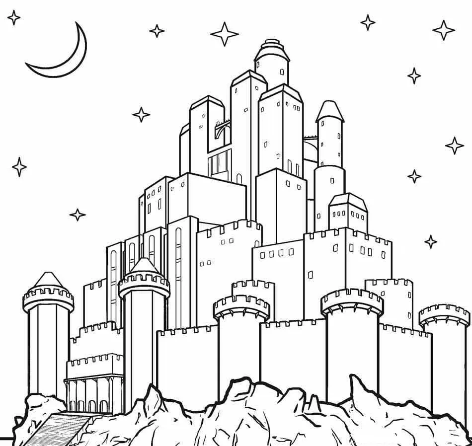 Dibujos para colorear e imprimir Castle