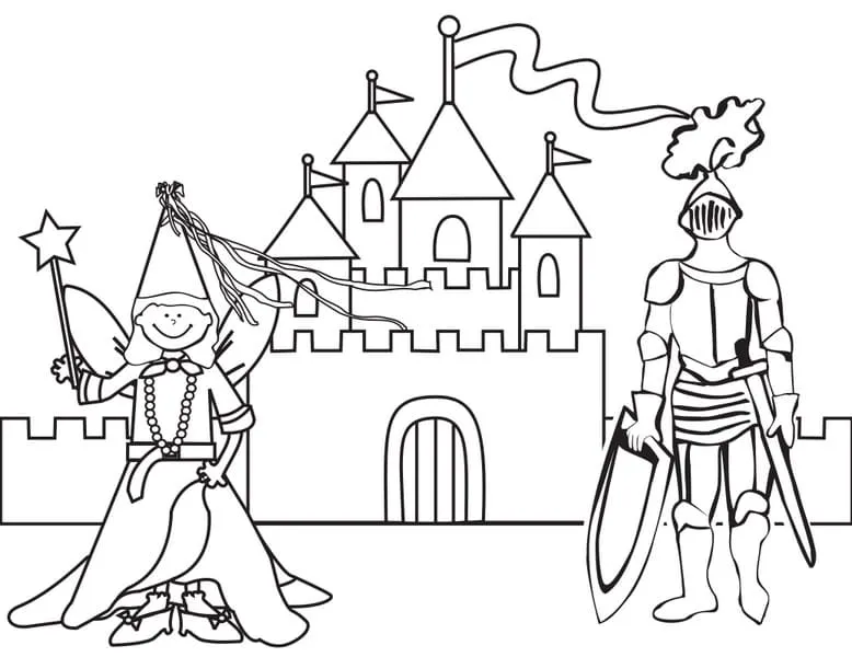 Dibujos para colorear e imprimir Castle