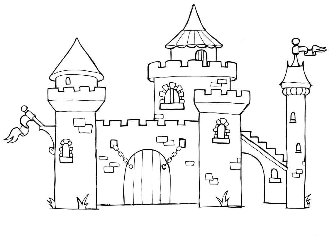 Dibujos para colorear e imprimir Castle