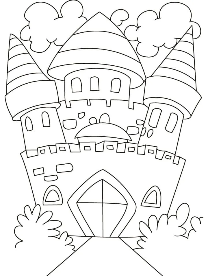 Dibujos para colorear e imprimir Castle