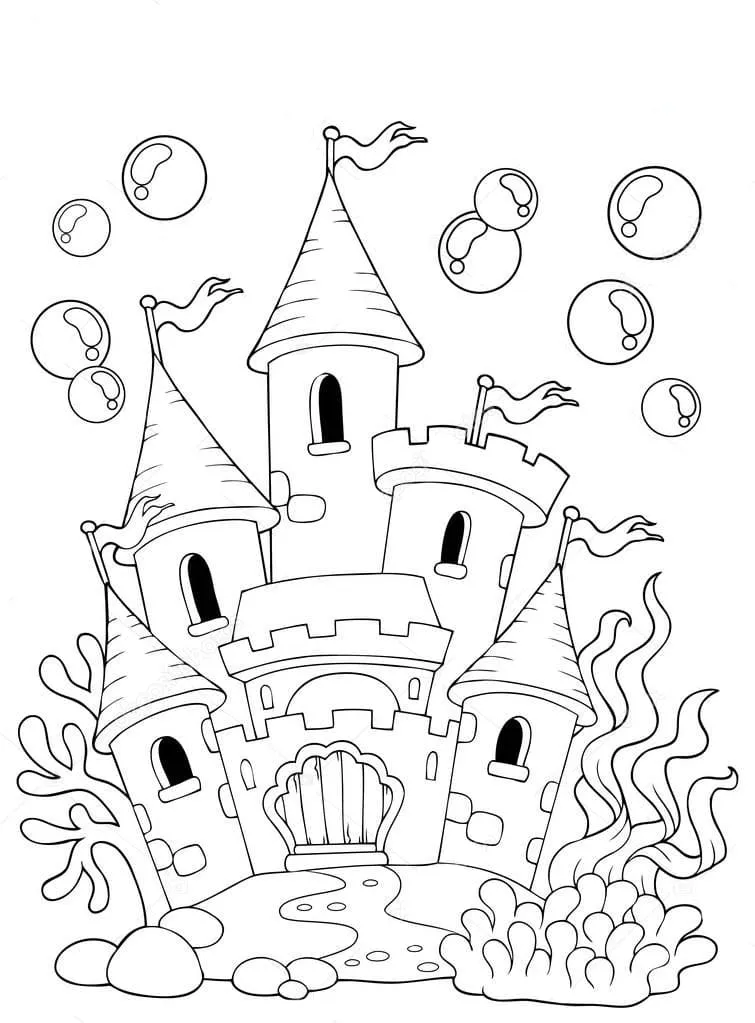 Dibujos para colorear e imprimir Castle