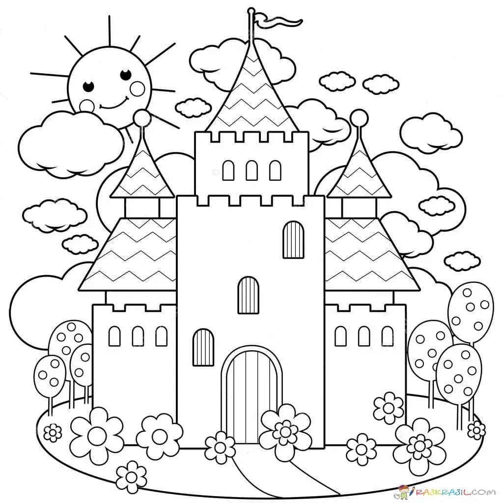 Dibujos para colorear e imprimir Castle