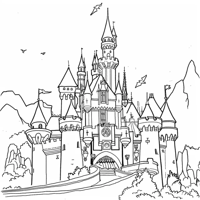 Dibujos para colorear e imprimir Castle