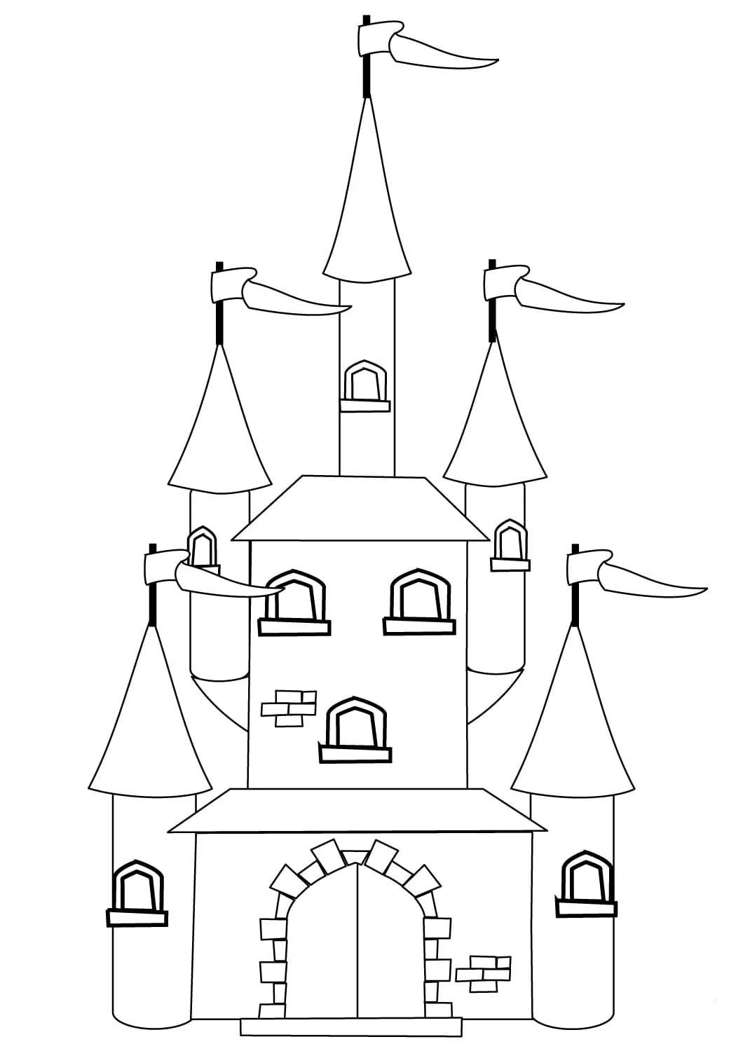 Dibujos para colorear e imprimir Castle