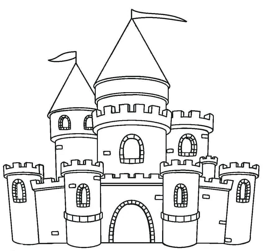 Dibujos para colorear e imprimir Castle