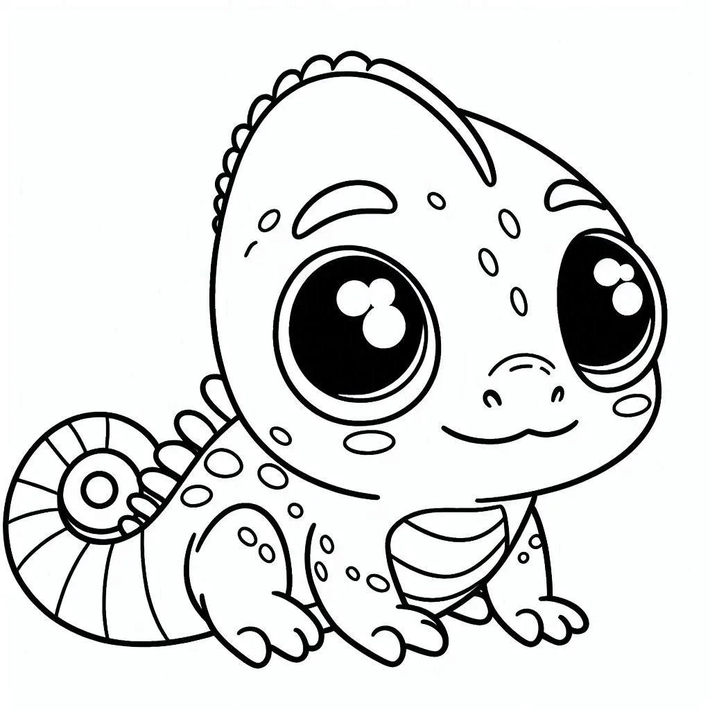 Dibujos para colorear e imprimir Chameleon