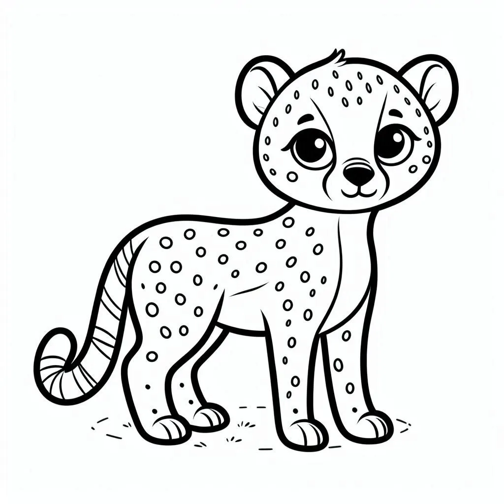 Dibujos para colorear e imprimir Cheetah