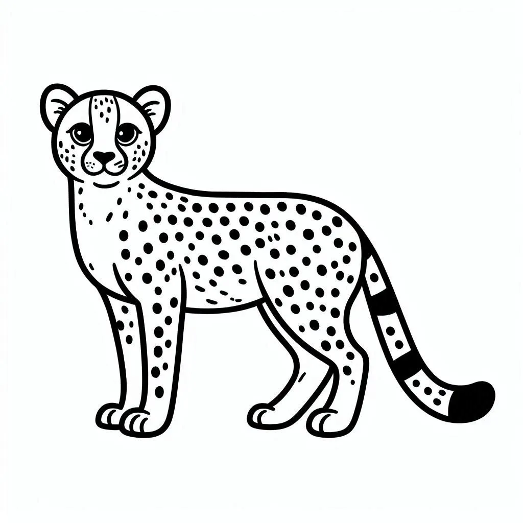 Dibujos para colorear e imprimir Cheetah