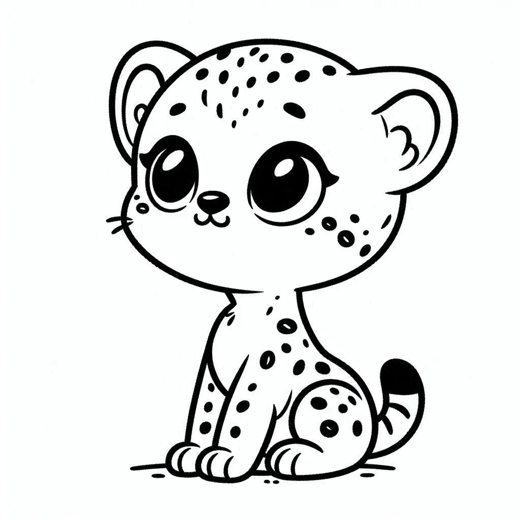 Dibujos para colorear e imprimir Cheetah