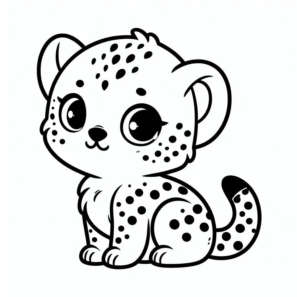 Dibujos para colorear e imprimir Cheetah