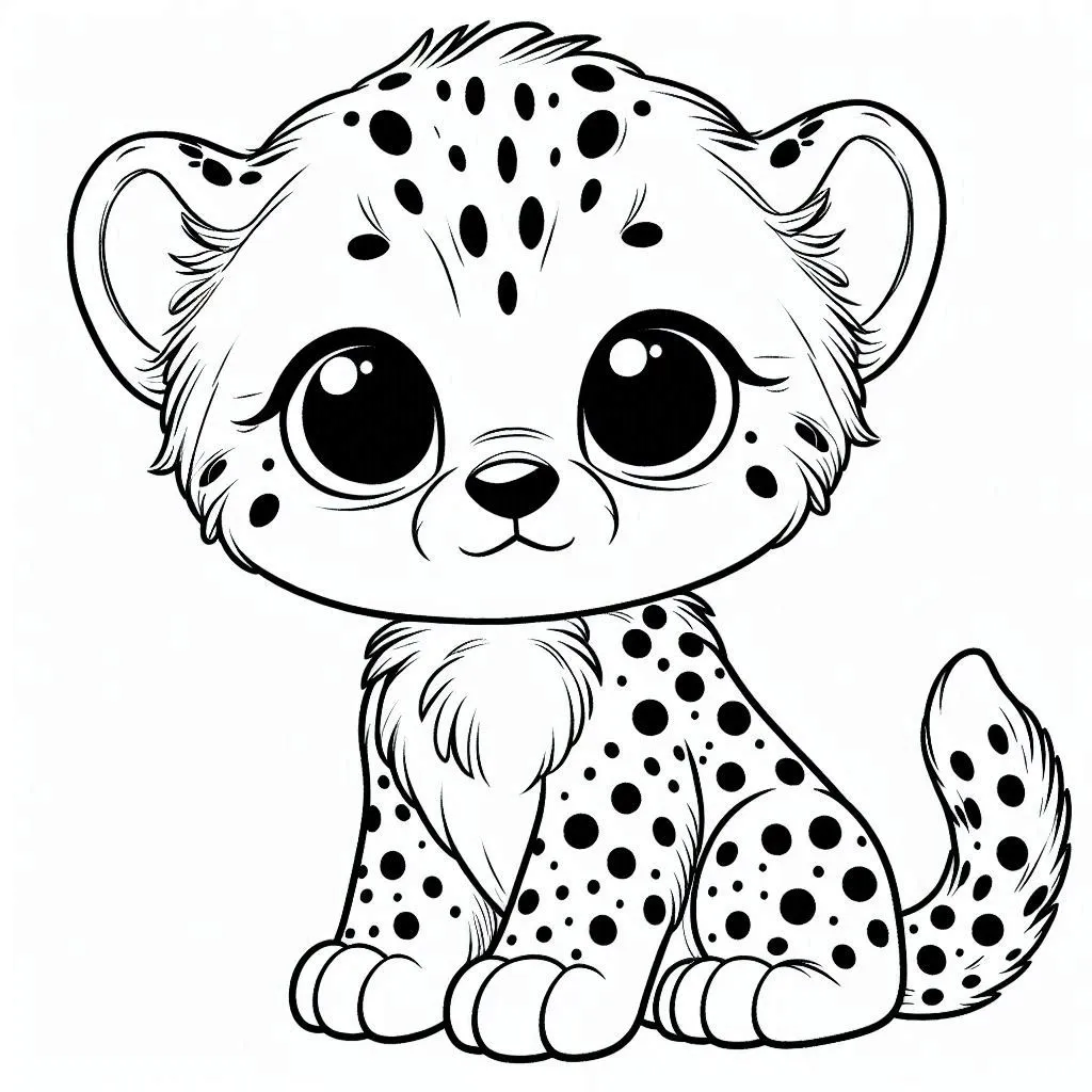 Dibujos para colorear e imprimir Cheetah