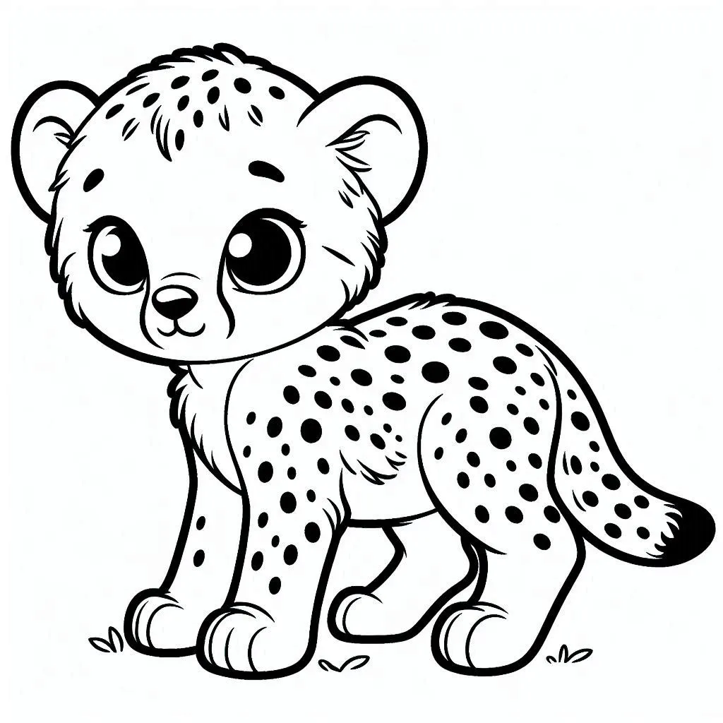 Dibujos para colorear e imprimir Cheetah