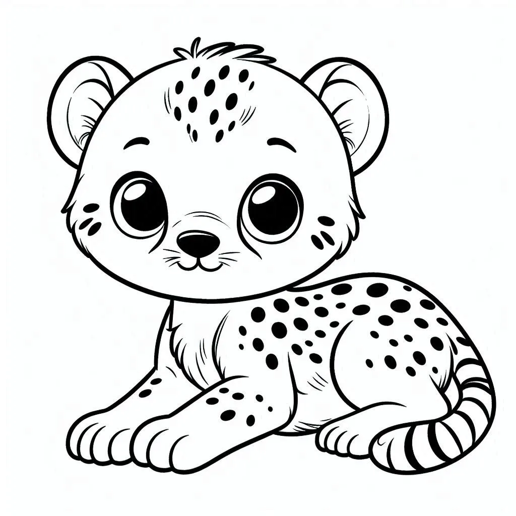 Dibujos para colorear e imprimir Cheetah