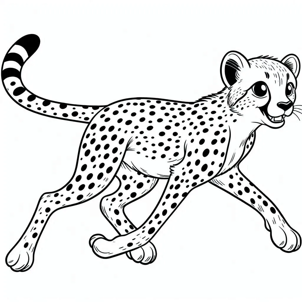 Dibujos para colorear e imprimir Cheetah