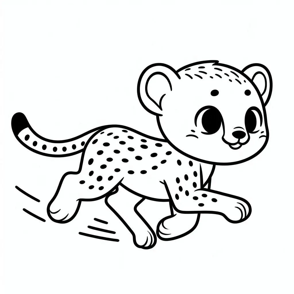 Dibujos para colorear e imprimir Cheetah