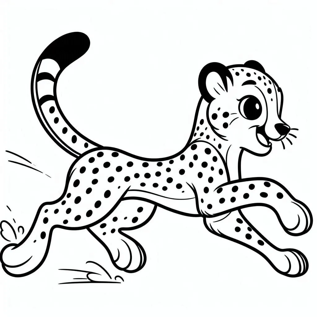 Dibujos para colorear e imprimir Cheetah