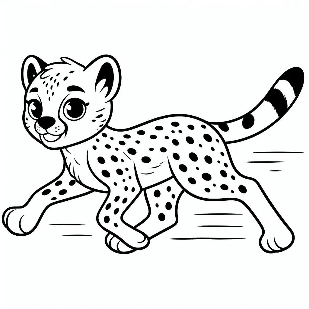 Dibujos para colorear e imprimir Cheetah