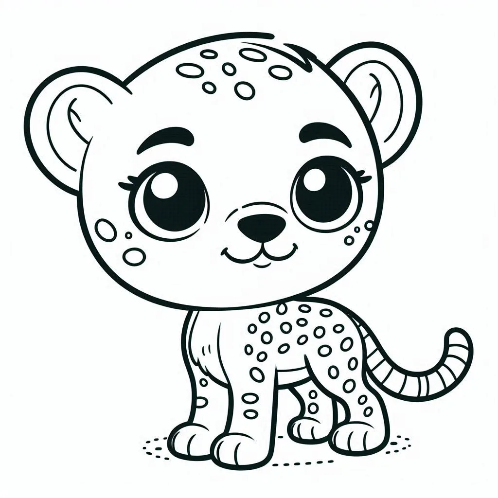 Dibujos para colorear e imprimir Cheetah