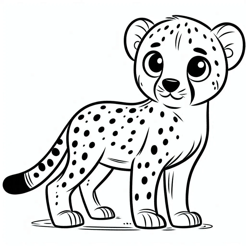 Dibujos para colorear e imprimir Cheetah