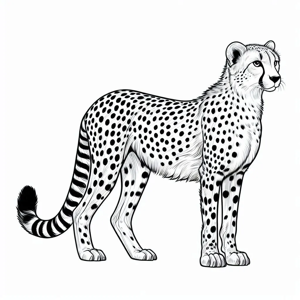 Dibujos para colorear e imprimir Cheetah