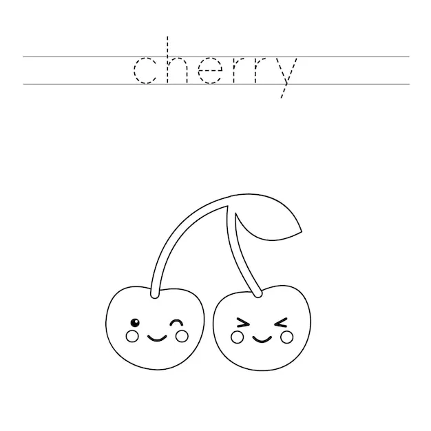 Dibujos para colorear e imprimir Cherry