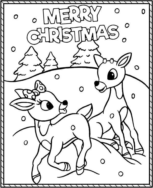 Dibujos para colorear e imprimir Christmas Drawings