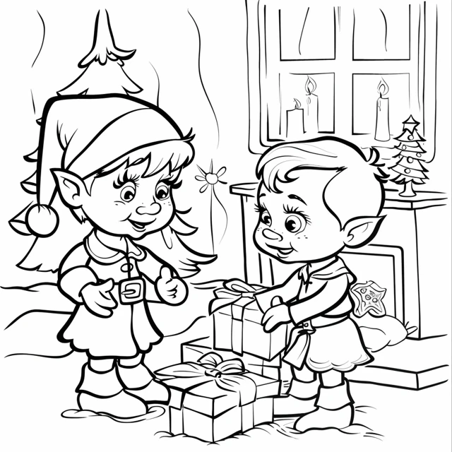 Dibujos para colorear e imprimir Christmas Drawings