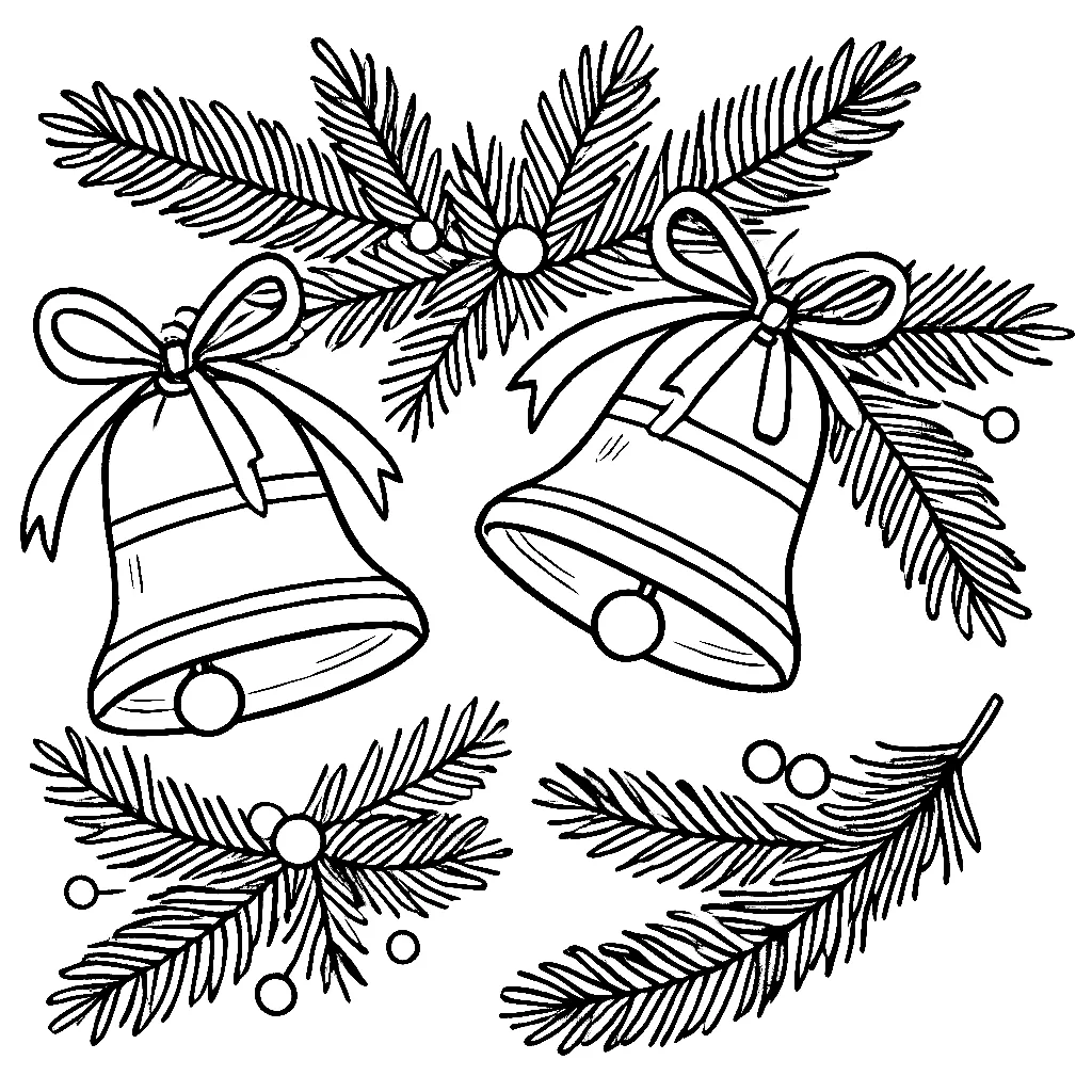 Dibujos para colorear e imprimir Christmas Bells