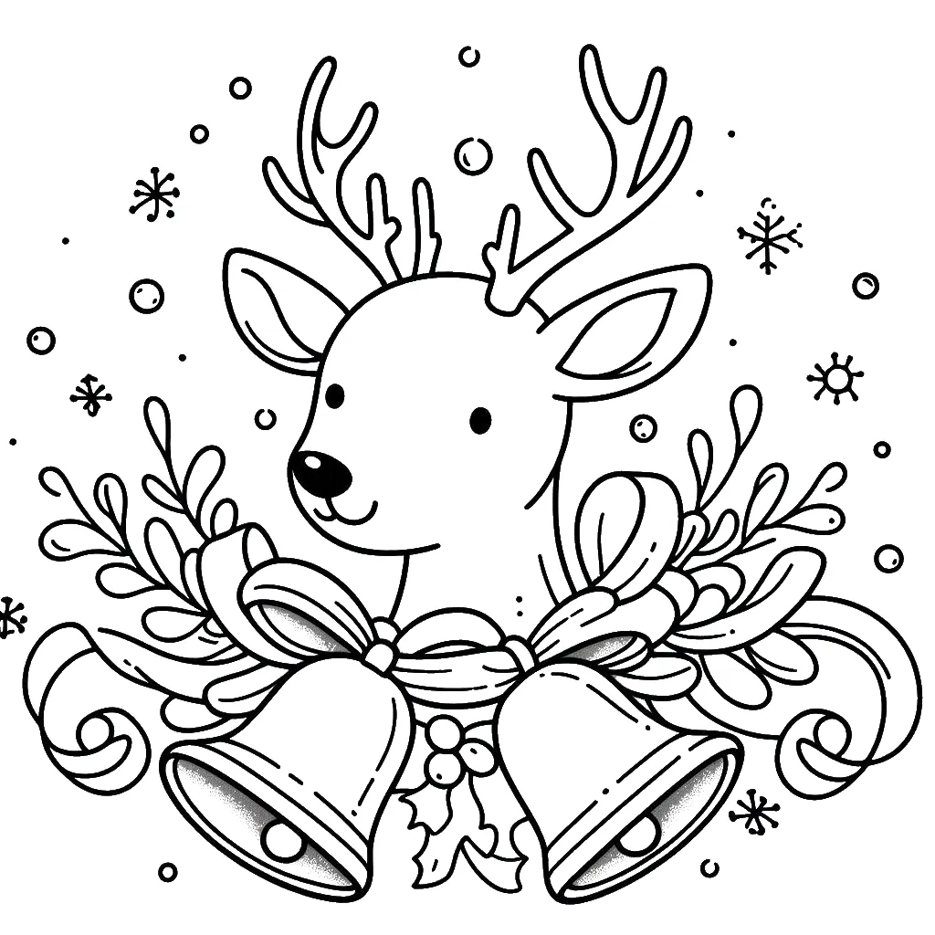 Dibujos para colorear e imprimir Christmas Bells