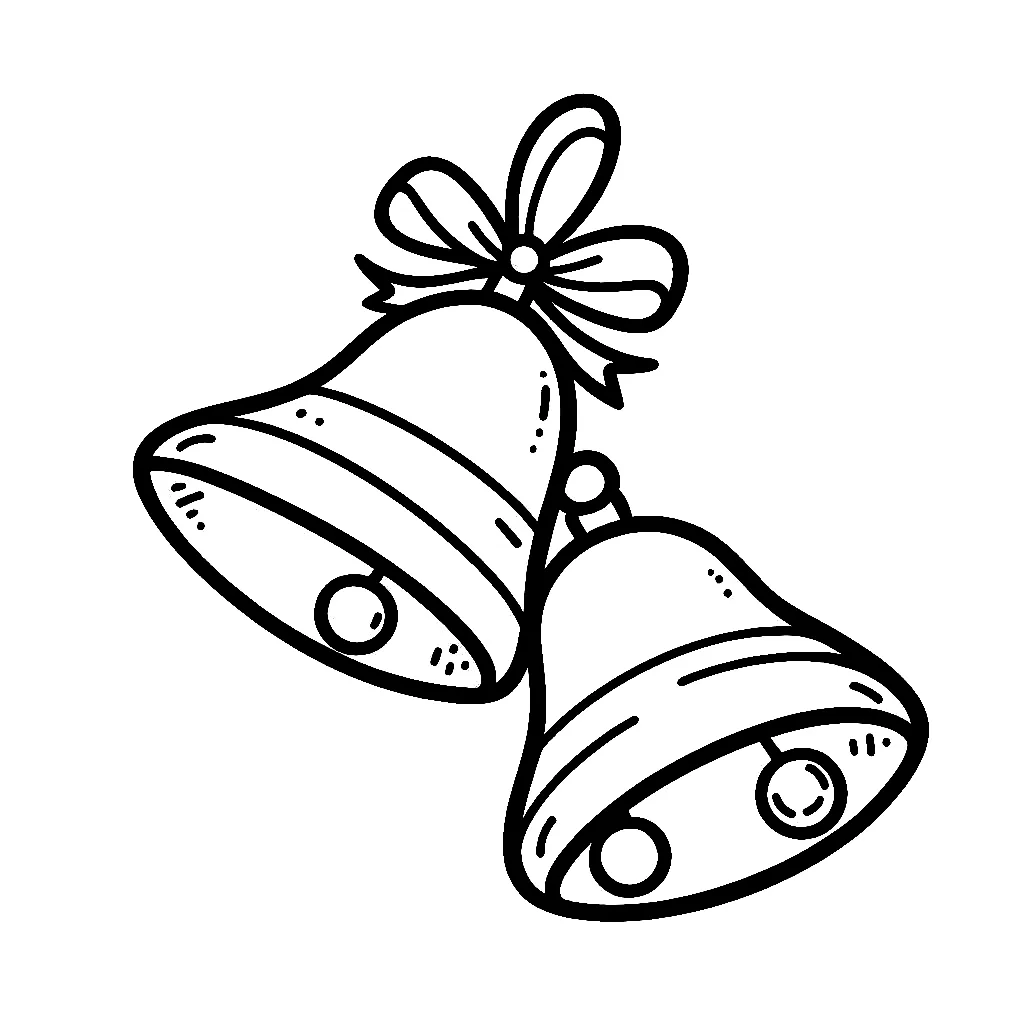 Dibujos para colorear e imprimir Christmas Bells