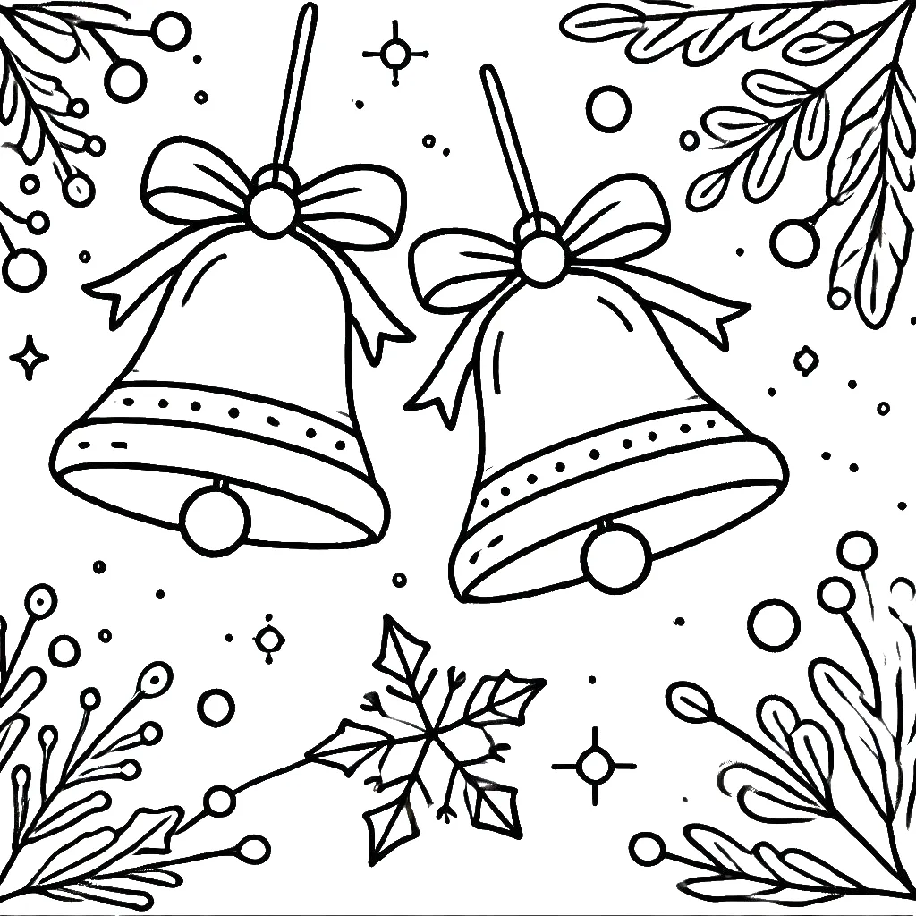 Dibujos para colorear e imprimir Christmas Bells