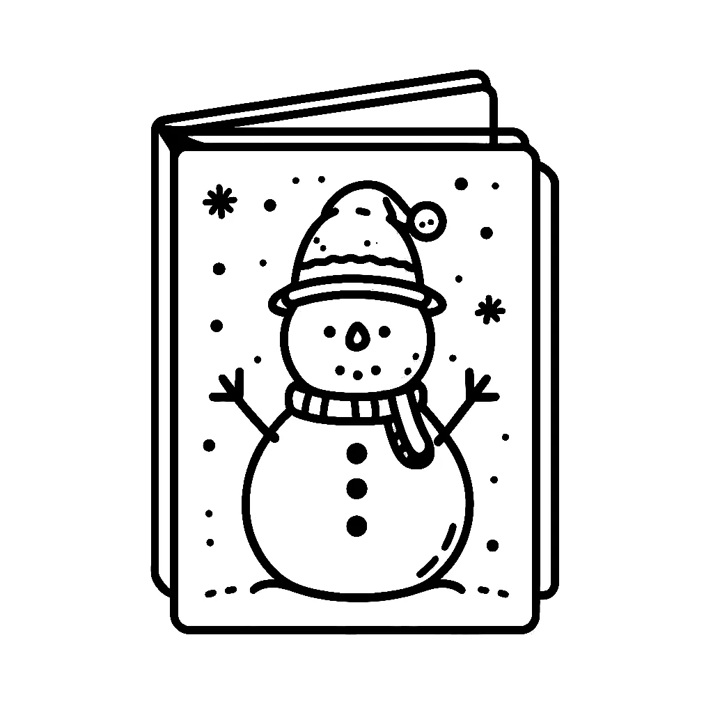 Dibujos para colorear e imprimir Christmas Cards