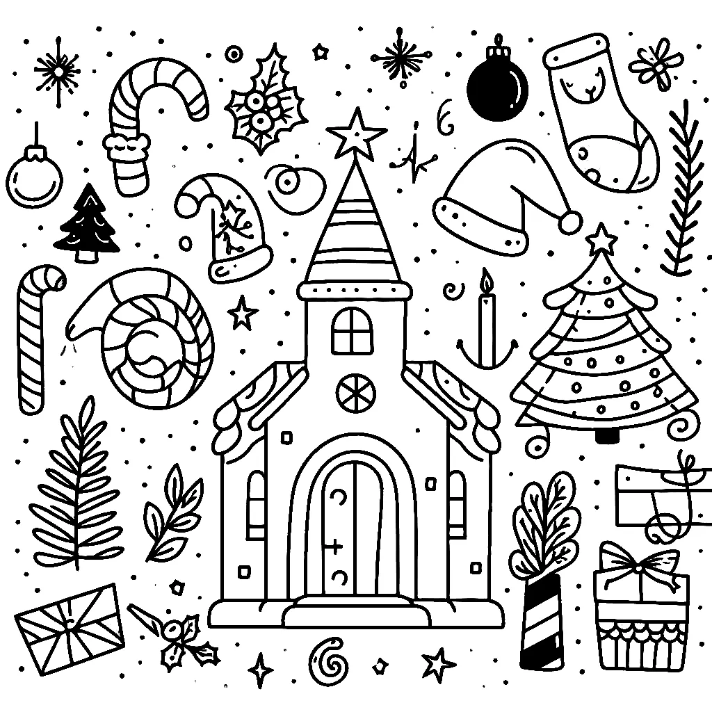 Dibujos para colorear e imprimir Christmas Cards