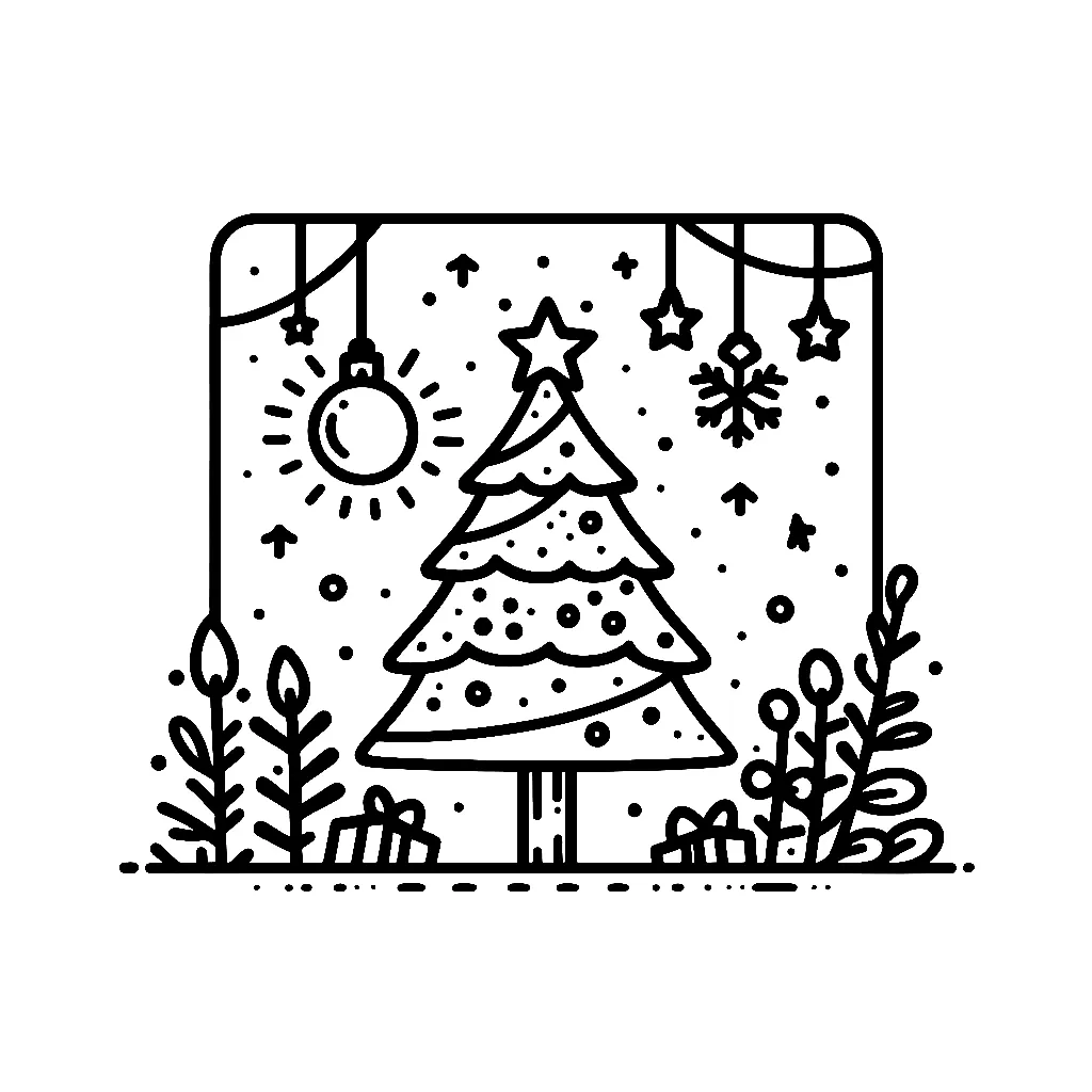 Dibujos para colorear e imprimir Christmas Cards